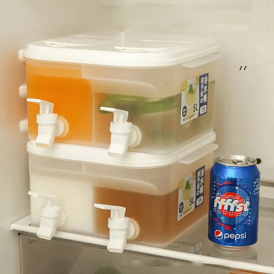5L Double Tap Beverage Dispenser, Pot Beverage Dispenser, Fridge Juice Dispenser, Double Tap Cool Water Bucket, Water Infuser Kettle, Household Refrigerator Beverage Dispenser, Fruit Drink Dispenser, Teapot Cool Bucket Kitchen Drinker Kettle 5L Double Tap Beverage Dispenser, Pot Beverage Dispenser, Fridge Juice Dispenser, Double Tap Cool Water Bucket, Water Infuser Kettle, Household Refrigerator Beverage Dispenser, Fruit Drink Dispenser, Teapot Cool Bucket Kitchen Drinker Kettle